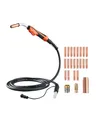 Produktbild: VEVOR 250-A-MIG-Schweißpistole mit 4,6 m Kabel, Schweißbrenner kompatibel mit Millermatic 200, 210, 212, 250, 250X, 251, 252 Schweißgeräten, geeignet für Schweißdrähte von 0,0762/0,0889/0,1143 cm