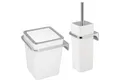 Produktbild: bremermann Badaccessoire-Set Badezimmer-Set, Zubehör-Set 2-tlg., Kunststoff, Savona weiß, 2 tlg.