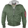 Produktbild: Alpha Industries MA-1 D-Tec Bomberjacke sage green, Größe M