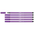 Produktbild: Stabilo Set of 5 Felt Tip Pens Drawing Pen 68 Paste – Medium 1 mm Purple