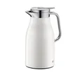 Produktbild: alfi SKYLINE 1,0l, coconut white mat, Edelstahl-Isolierkanne mit hygienischem Hartglaseinsatz, Drehverschluss mit bequemer Drucktaste, ergonomischer Griff, mit einer Hand, ideal als Kaffeekanne