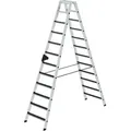 Produktbild: Günzburger Steigtechnik - Stufen-stehleiter Beidseitig Begehbar Mit Clip-step R13 2 X 12 Stufen - 041645