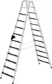 Produktbild: MUNK Günzburger Steigtechnik 41645 Aluminium Stufen-Stehleiter Arbeitshöhe (max.): 4.5m