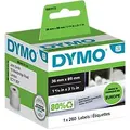 Produktbild: DYMO LabelWriter Adressetiketten Authentisch 1983172 1983172 Haftend Black on White 89 x 36 mm Thermal 260 Etiketten