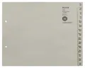 Produktbild: Leitz Register A-Z für 12 Ordner – Umweltfreundliche Trennblätter in Grau
