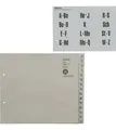 Produktbild: Leitz 1312 Registerserie - A-Z, Papier, A4 Überbreite, für 12 Ordner