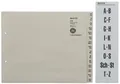 Produktbild: LEITZ Tauenpapier-Register, A-Z, für 12 Ordner, grau