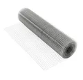Produktbild: ECD Germany Volierendraht Drahtgitter Stahl verzinkt Maschendraht 4-Eck Drahtzaun Schweißgitter, (1-St), Grau Maschendrahtzaun 1x10 m Maschengröße 19x19mm Drahtstärke 0,75 mm