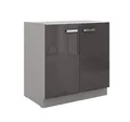 Produktbild: Kuechen-preisbombe Küchen Unterschrank 80 Hochglanz Grau Küchenzeile Küchenblock Küche Grey Bianca