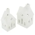 Produktbild: FRANK FLECHTWAREN Teelichthalter Winterhaus, im 2er Set, Windlicht. Deko. Geschenk zum Einzug, Stilvolles Design, als Geschenk, Deko
