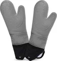 Produktbild: Ofenhandschuhe aus Silikon Fäustlinge - Grau