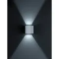 Produktbild: helestra SIRI 44 Wandleuchte IP54 silbergrau #A28242.46