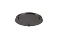 Produktbild: Ideal Lux Lampen-Verteiler Lampen Baldachin rund 3-fach Ø: 30 cm, H: 2,5 cm, Schwarz
