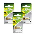 Produktbild: 3x GP Alkaline Super Batterie 23A A23 Mn21 V23Ga 12V 1Bl CHINA