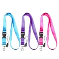 Produktbild: 3 Stück Schlüsselband Lanyard 47cm Ausweishülle Bunt Nylon Umhängeband Schlüs...