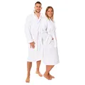 Produktbild: Lavea Mexico – Bademantel Damen & Herren aus 100% Baumwolle – weicher Frottee Morgenmantel mit Kapuze, Unisex Design, Ideal für Sauna & Zuhause, saugstark & pflegeleicht