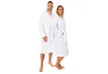 Produktbild: Lavea Bademantel Damen und Herren, Morgenmantel Mexico, Hotelbademantel, Lang, 100% Baumwolle, mit Kapuze, hochwertiger Bindegürtel, Weich & Saugstark - Spa Feeling für Zuhause