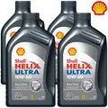 Produktbild: 4x Shell Helix Ultra Racing 10W-60 VW 501.01 505.00 Ferrari BMW M Motoröl 1L