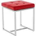 Produktbild: CLP Sitzhocker Barci, 1027805, bis 115 kg, Kunstleder, rot, 40 x 48 x 40cm