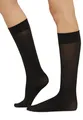 Produktbild: Wolford Damen Matt Fein Kniestrümpfe Velvet de Luxe 50 Knee - Highs 30923, 50 DEN, Gr. Medium, Schwarz (Black 7005)