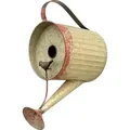 Produktbild: Vogelhaus Zum Aufhängen Metall Deko Gießkanne Wetterfest 501138 Nistkasten 40 Cm Futterstation Für Vögel Shabby Metallkanne Kanne Balkon - Dandibo