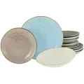 Produktbild: Creatable Kombiservice Nature Collection Nordic Style, Mehrfarbig, Keramik, 12-teilig, Essen & Trinken, Geschirr, Geschirr-Sets, Kombiservice