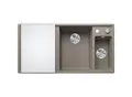 Produktbild: Blanco AXIA III 6 S Spüle 523480 100x51cm, PuraDur tartufo, rechts, mit Glasschneidbrett