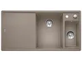 Produktbild: BLANCO AXIA III 6 S | Granitspüle aus SILGRANIT tartufo | Einbauart: Einbau von Oben | Hauptbecken rechts | mit Glasschneidbrett | für 60 cm breite Unterschränke | + Schneidbrett | [100x51x20,2 cm]