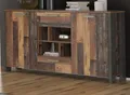 Produktbild: Sideboard Kommode CLIF 2 Türen 2 Schubladen Optik: Old Wood Vintage