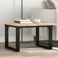 Produktbild: Couchtisch O-Gestell 70x70x40,5cm Massivholz Kiefer & Stahl