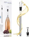 Produktbild: Sosayet Weinkühler Set Edelstahl Weinkühlstab Flaschenkühler Ausgießer Rotwein