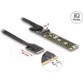 Produktbild: Delock Riser Karte NVMe M.2 Key A+E Stecker zu Key M Slot mit 20 cm Kabel (64215)