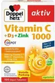 Produktbild: Doppelherz Vitamin C 1000 + D3 + Zink Depot 100 Stück