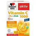 Produktbild: Doppelherz Vitamin C 1000+D3+Zink Depot Tabletten 100 St