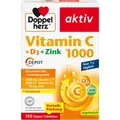 Produktbild: Vitamin C 1000 + D3 + Zink Depot (100 Depot-Tabletten)