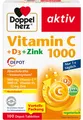 Produktbild: Doppelherz Vitamin C 1000 + D3 + Zink Depot-Tabletten zur Unterstützung des Immunsystems, 100 St. Tabletten