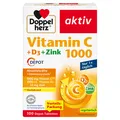 Produktbild: Queisser Pharma GmbH & Co. KG DOPPELHERZ Vitamin C 1000+D3+Zink Depot Tabletten 143 g 17620528