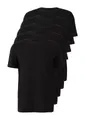 Produktbild: s.Oliver T-Shirt Rundhals-Ausschnitt, kurzarm, 5er Pack (Set, 5-tlg., 5er Pack) Baumwoll-Jersey, Rippblende