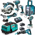 Produktbild: Makita Set - 18V Combo Kit Akku Werkzeug Akkuschrauber Schlagschrauber +++
