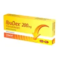 Produktbild: IbuDex 200 mg Filmtabletten bei Schmerzen und Fieber, 20 St. Tabletten