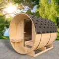 Produktbild: Home Deluxe Fasssauna Lahti Deluxe L mit 8 kW Ofen