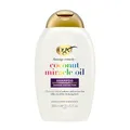 Produktbild: OGX Coconut Miracle Oil Shampoo 385 ml, feuchtigkeitsspendendes Haarshampoo mit Kokosöl für trockenes, geschädigtes und krauses Haar und angenehmen Kokosduft