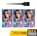 Produktbild: Schwarzkopf LIVE 105 Purple Rose Gold Pastel Violet Permanent Haarfarbe 3er Pack