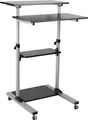 Produktbild: ROLINE PC Standing Workstation - Aufstellung für LCD display / keyboard / mouse / CPU / printer - Kunststoff, Metall - Grau, Schwarz (17.02.1547)