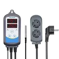 Produktbild: ITC-310T-B Temperaturregler 230V Programmierbare Timer Stecker 12 Verschieden...