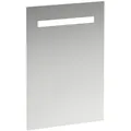 Produktbild: LAUFEN Leelo Spiegel mit integrierter horizontaler LED-Beleuchtung, Aluminiumrahmen, 550 mm, Version für externen Lichtschalter, H4476219501441