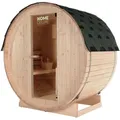 Produktbild: HOME DELUXE - Outdoor Fasssauna Lahti M - Maße: BxTxH: ca. 185 cm x 120 cm x 185 cm, Holz: Fichtenholz - inkl. Saunaofen und Saunazubehör I