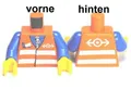 Produktbild: LEGO Eisenbahn - 1 Minifiguren Oberkörper 973pb0278c01 Set 4512 4514 9337 10233