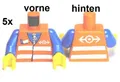 Produktbild: LEGO Eisenbahn - 5 Minifiguren Oberkörper 973pb0278c01 Set 4512 4514 9337 10233