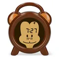 Produktbild: Alecto BC-100 MONKEY - Pädagogischer Wecker Kinder - Schlaftrainer Kinder - Lernen von Schlafen und Aufwachen mit LED Kinderwecker - Weiß